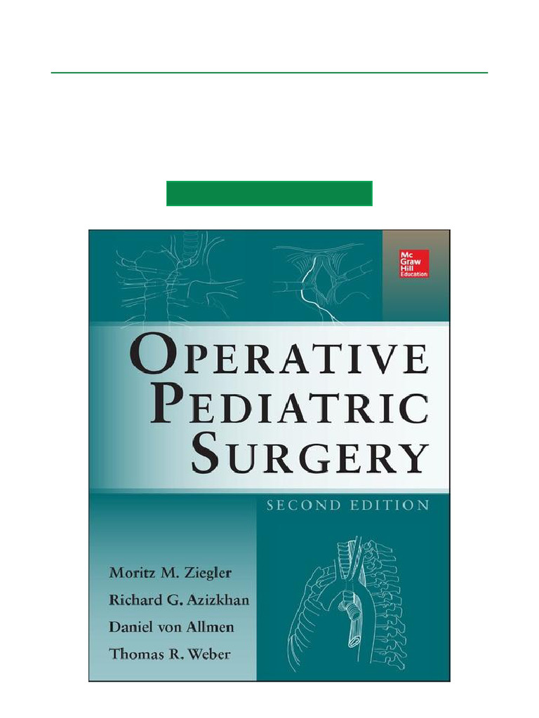 Operative Pediatric Surgery PDF Download | PDF