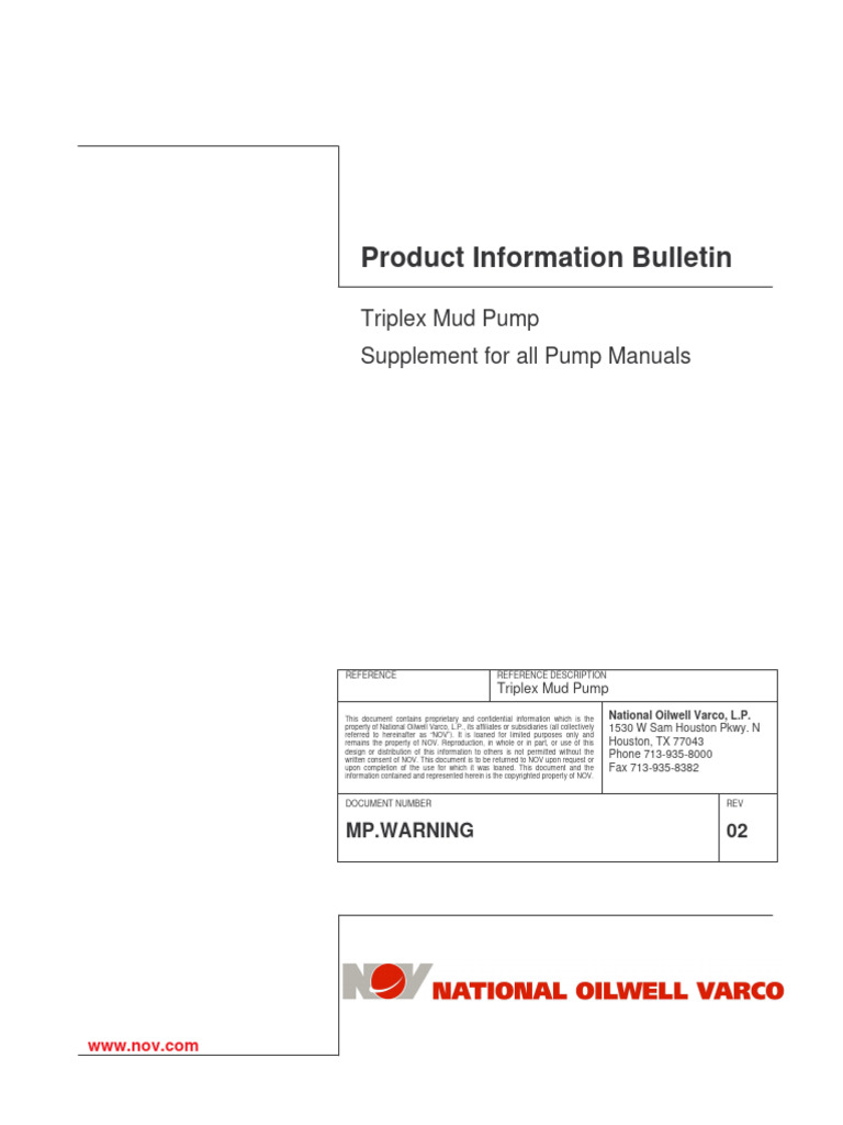 Warning | PDF | Pump | Valve