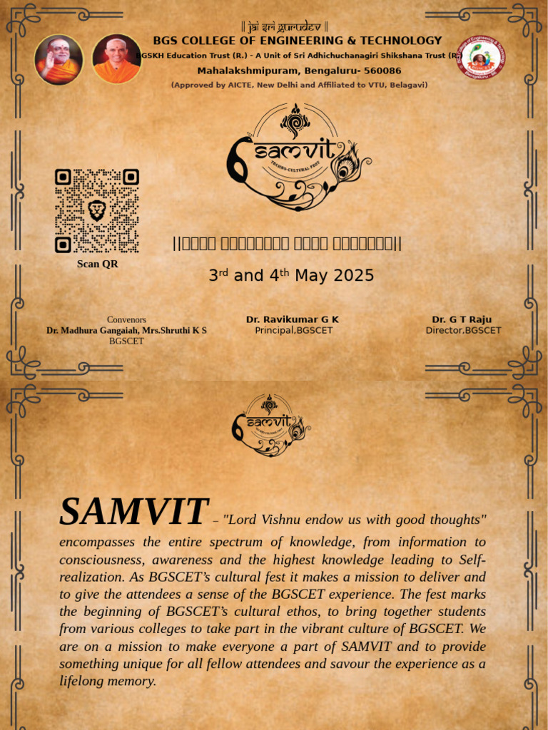 SAMVIT Cultural Fest 2025 Events Guide | PDF | Paintings