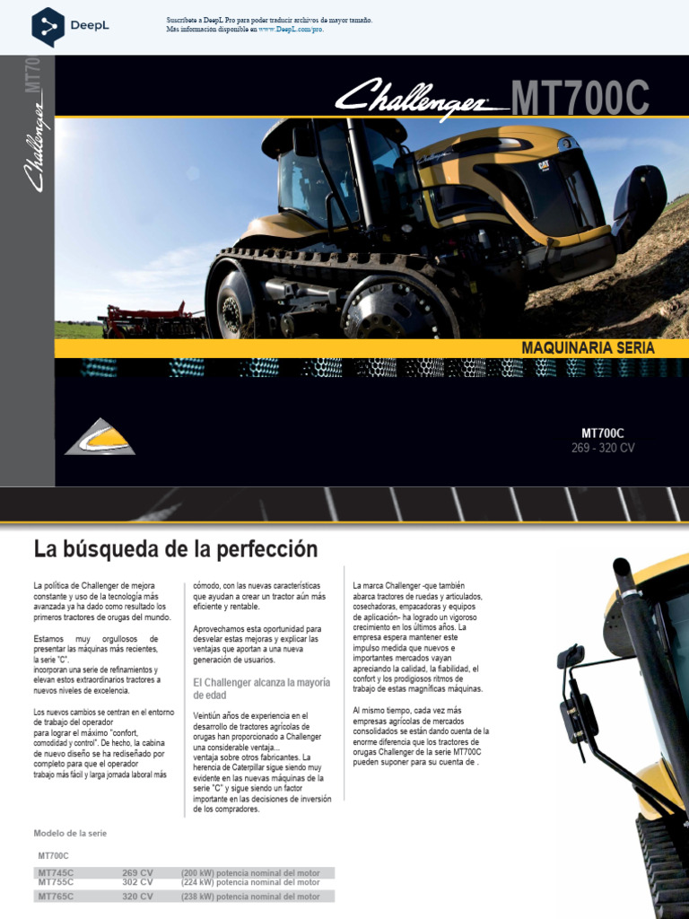 Mt745-765c-En (88b) Es | PDF | Tractor | Inyección de combustible