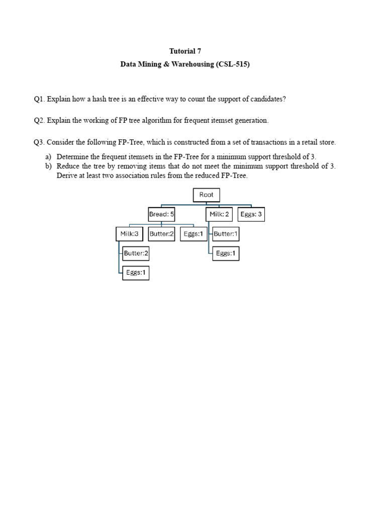CSL 515 - Tut 7 | PDF
