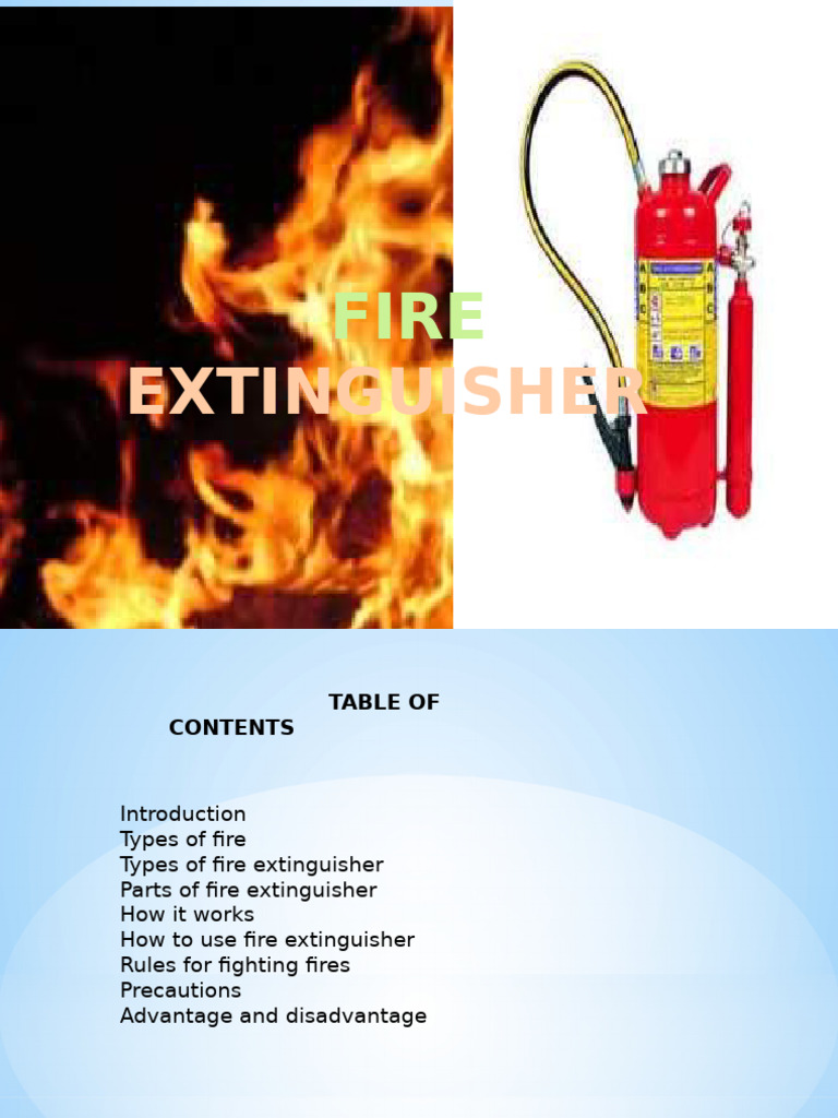 Fire Extinguisher Guide and Usage | PDF | Fires | Chemical Process ...