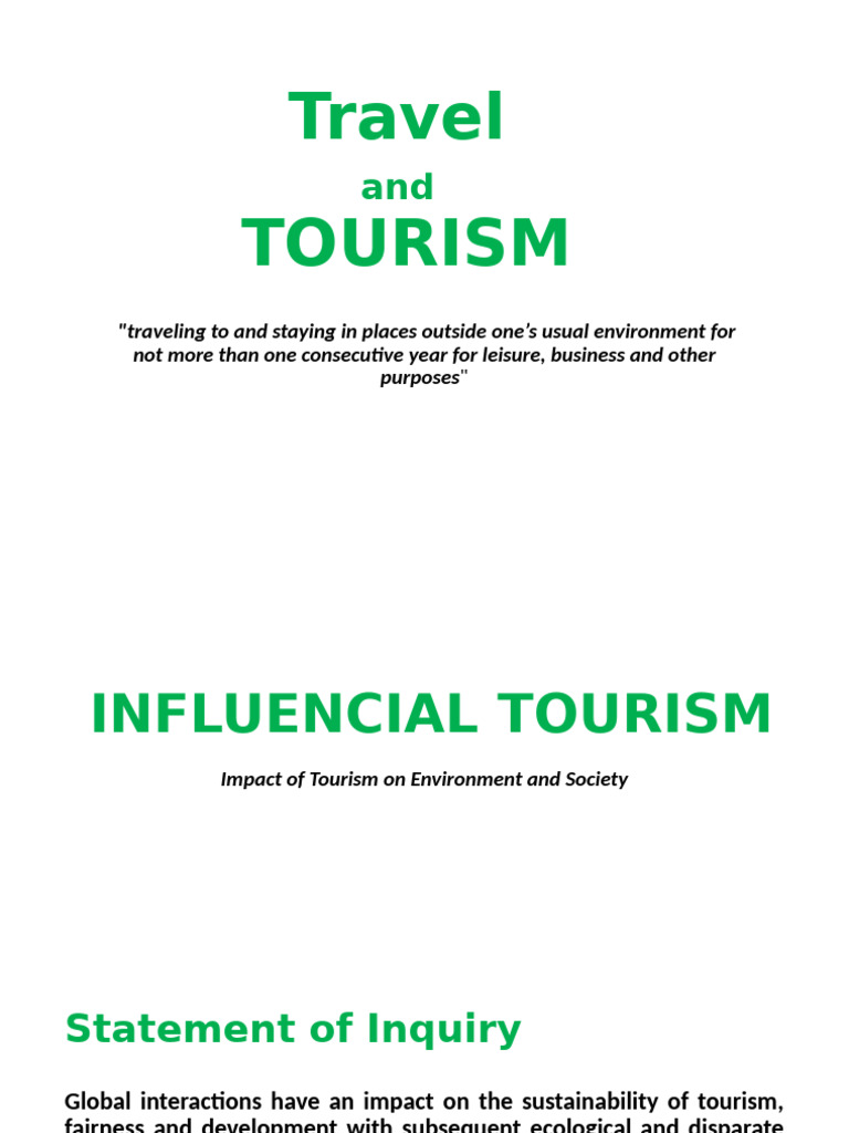 Tourism | PDF | Tourism | Sustainability