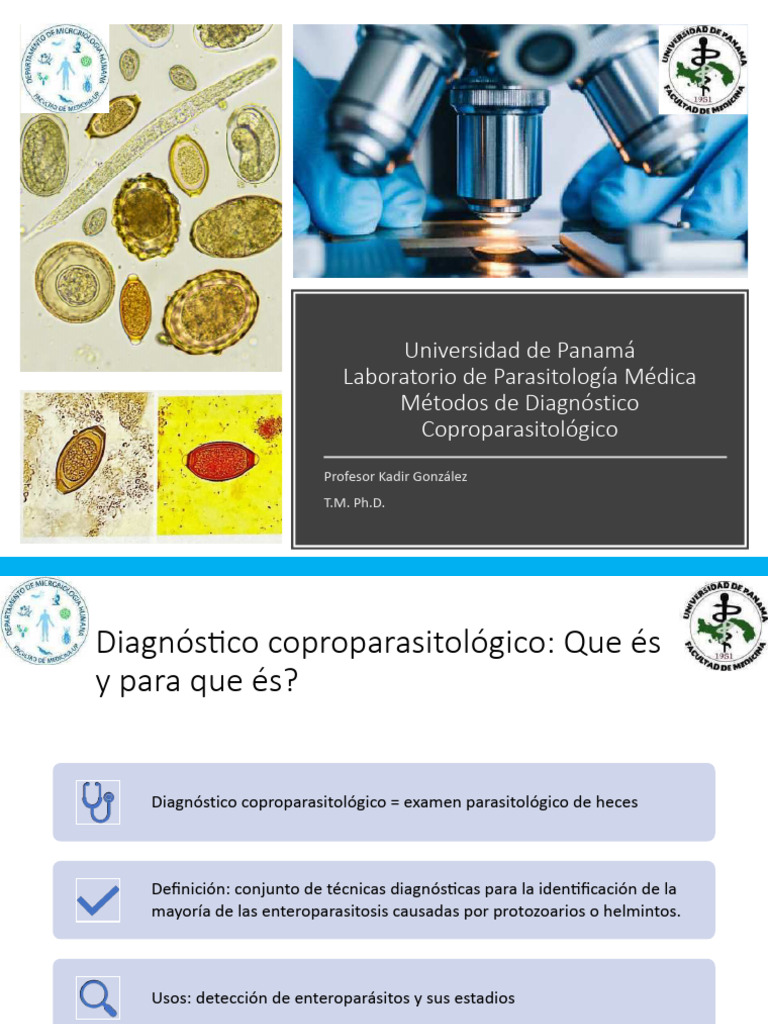 Diagnóstico Coproparasitológico Esencial | PDF | Heces | Tinción