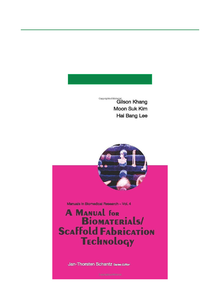 Biomaterials Scaffold Fabrication Guide | PDF | Tissue Engineering ...