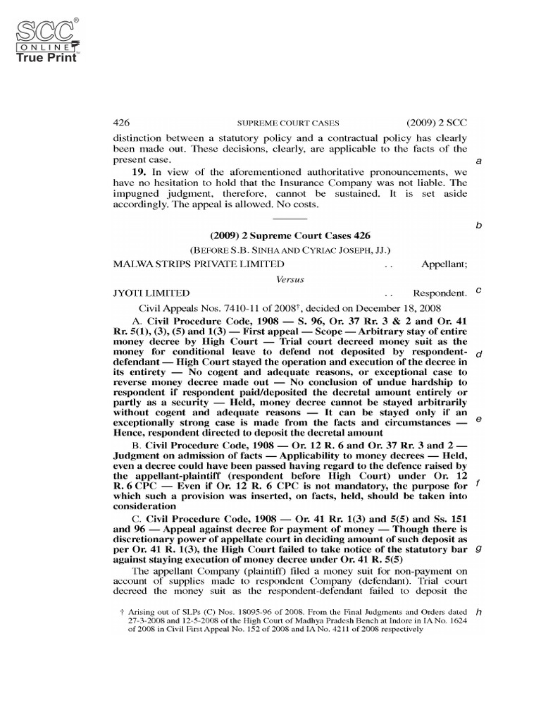 Supreme Court Judgment on Modak Case | PDF | Supreme Court Of The ...