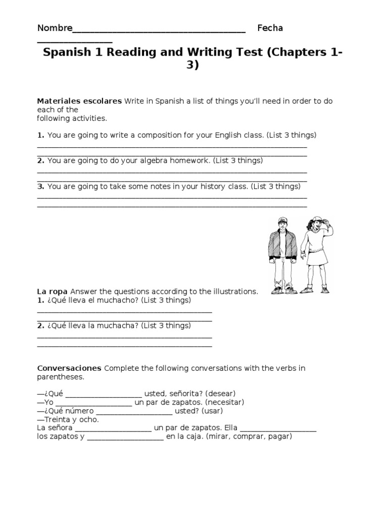 Spanish 1 Quarter 1 Final PDF Spanish Language Linguistics