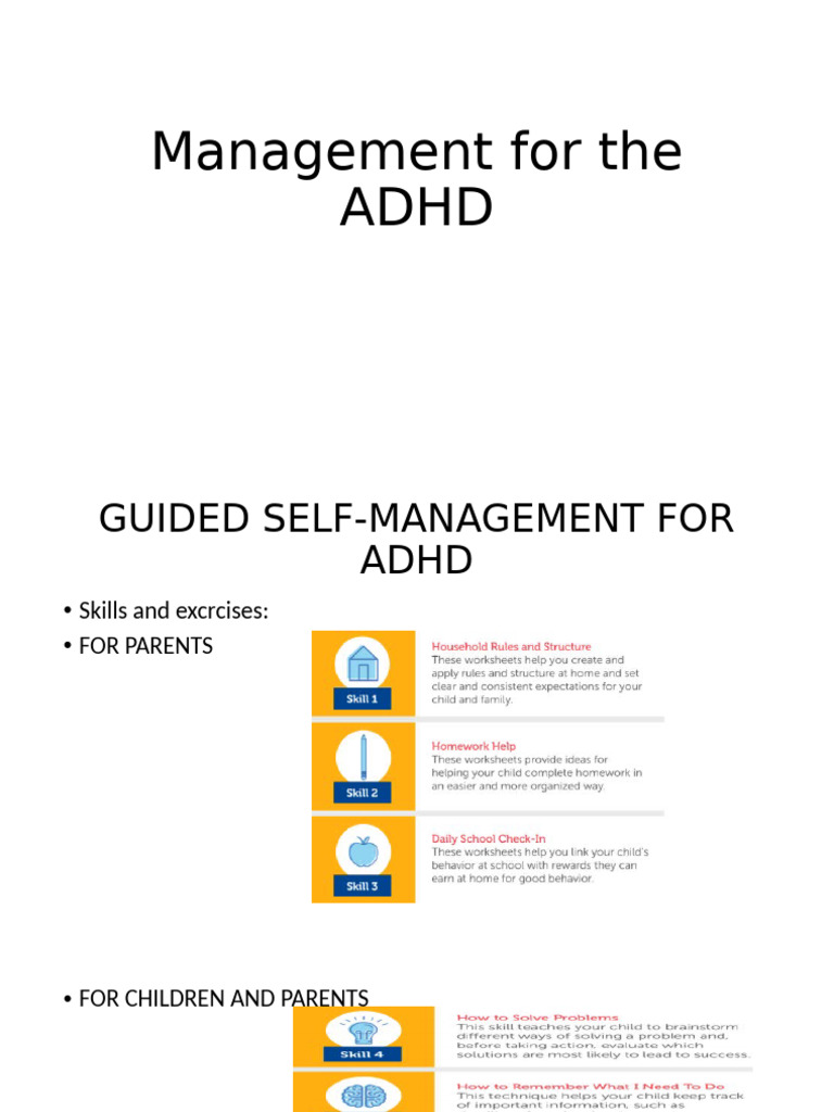 ADHD Management: Household Rules & Routines | PDF | Homework | Teachers
