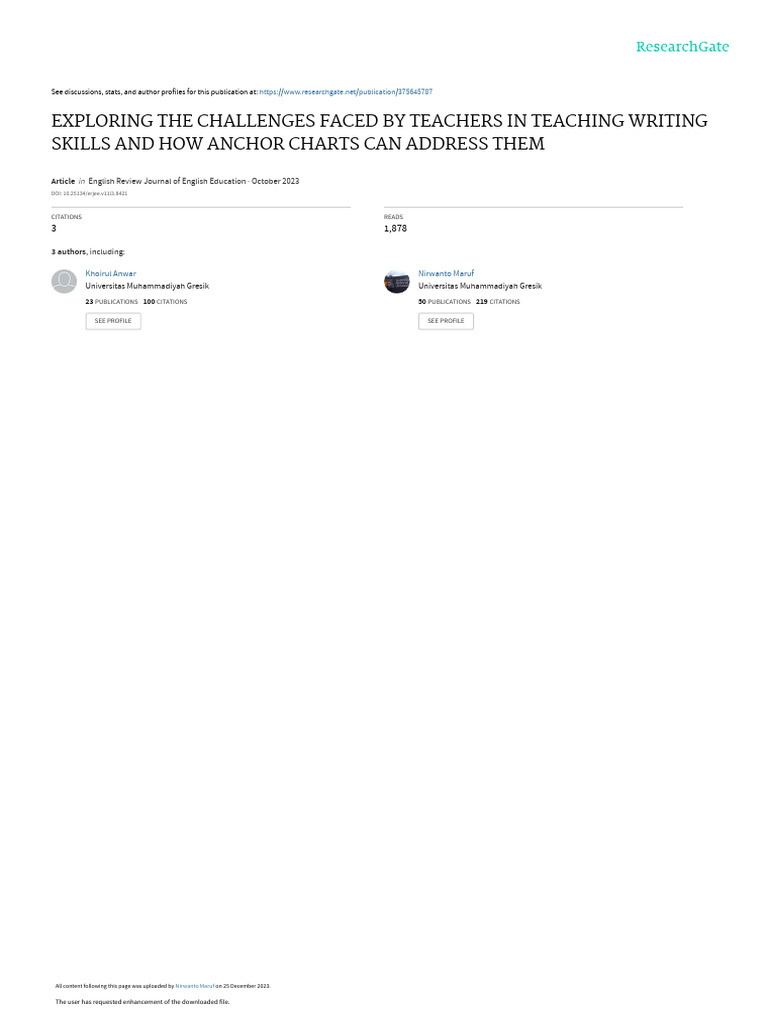 Exploring The Challenges Faced by Teachers in Teac | PDF ...