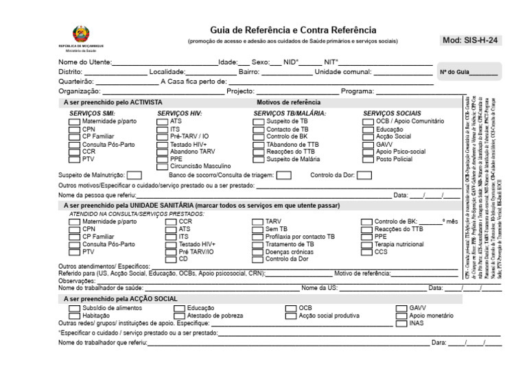 Guia de Referência e Contra Referência | PDF | Ciências da Saúde ...