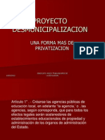 PROYECTO DESMUNICIPALIZACION