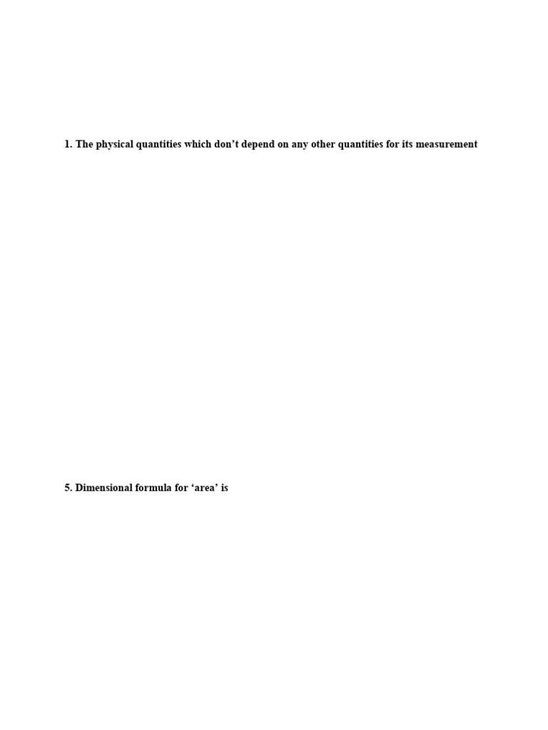 Basic Science Physics MCQs 311305 | PDF | Quantity | Electrical ...