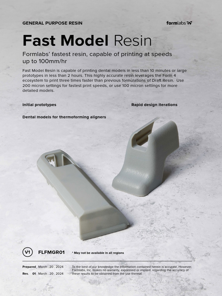 Fast Model Resin for Rapid Prototyping | PDF | Ultimate Tensile ...