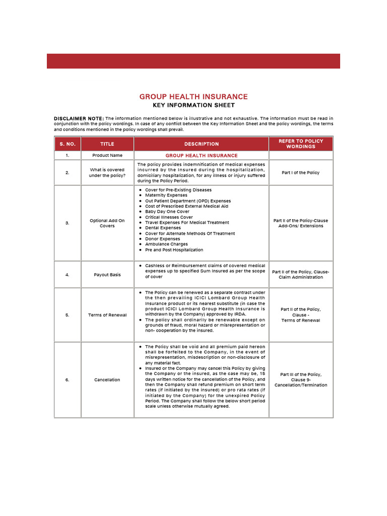 Group Health Insurance Overview Guide | PDF | Hospital | Insurance