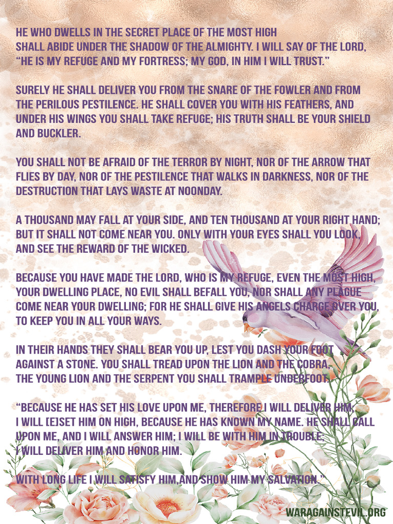 Psalm 91 Printable PDF Version | PDF