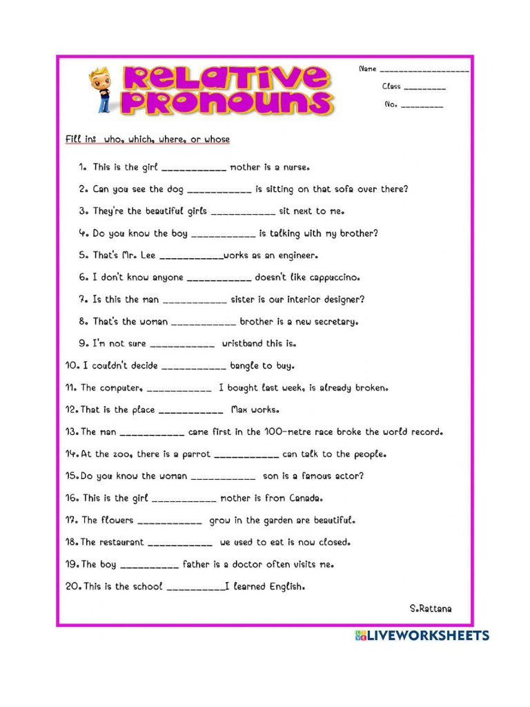 Relative Pronoun | PDF