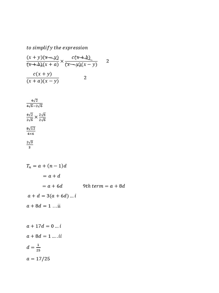 Mathematics Marking Key Paper II | PDF | Mathematics | Equations