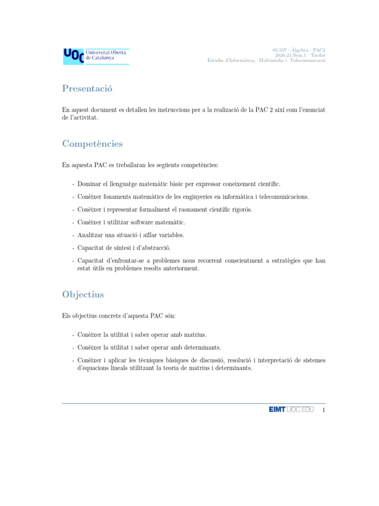 PAC2 Enunciat | PDF