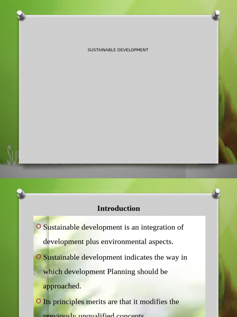 Principles of Sustainable Development | PDF | Sustainability ...