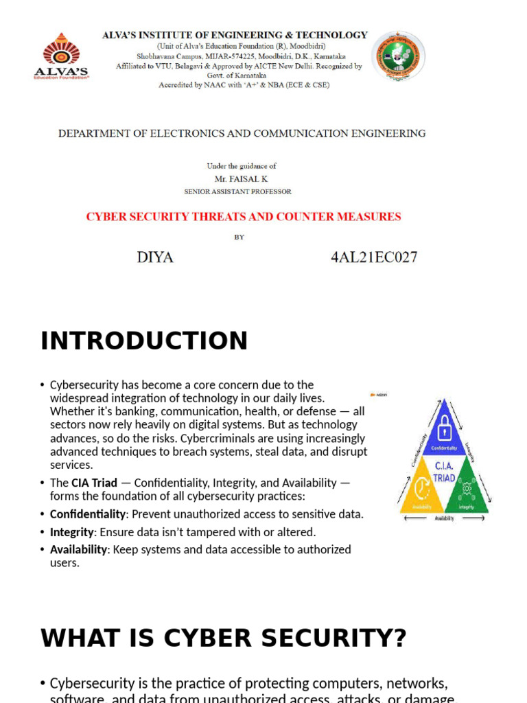 Cybersecurity: The CIA Triad Explained | PDF | Security | Computer Security