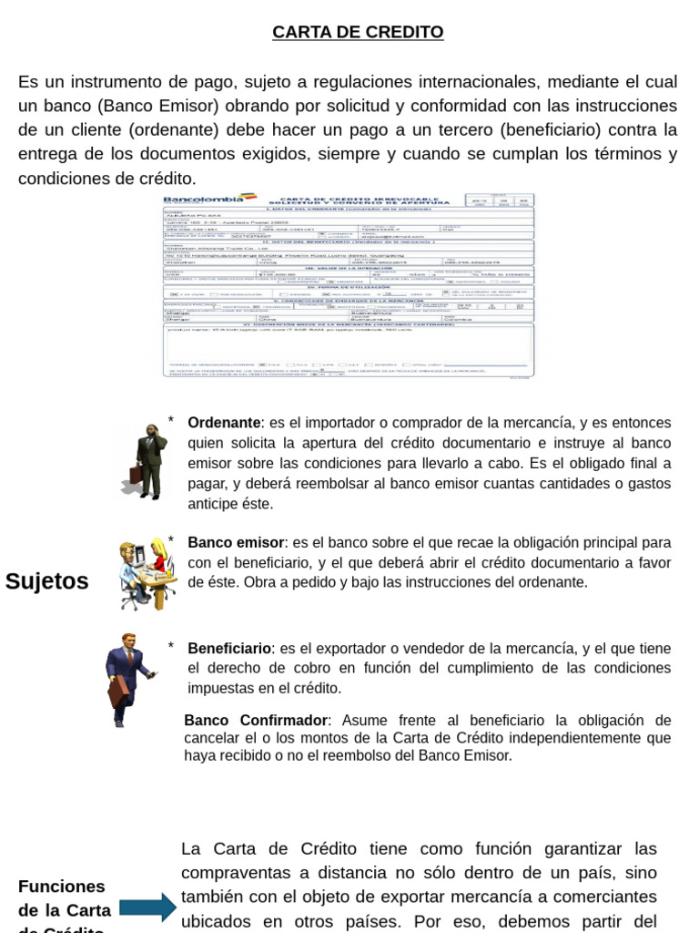 Carta de Credito | PDF | Carta de crédito | Bancario