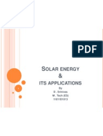 Solar Energy and Applications