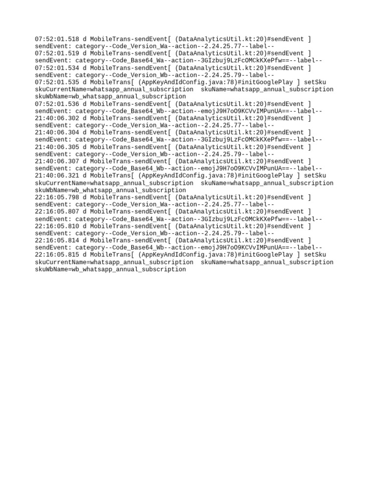 MobileTrans Event Log Analysis | PDF