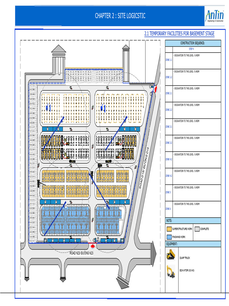 Construction Sequence and Site Logistics | PDF | Bus Transport | Routes