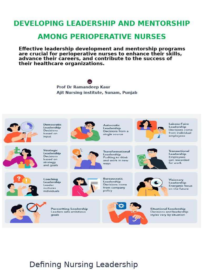Leadership and Mentorship for Nurses | PDF | Mentorship | Nursing