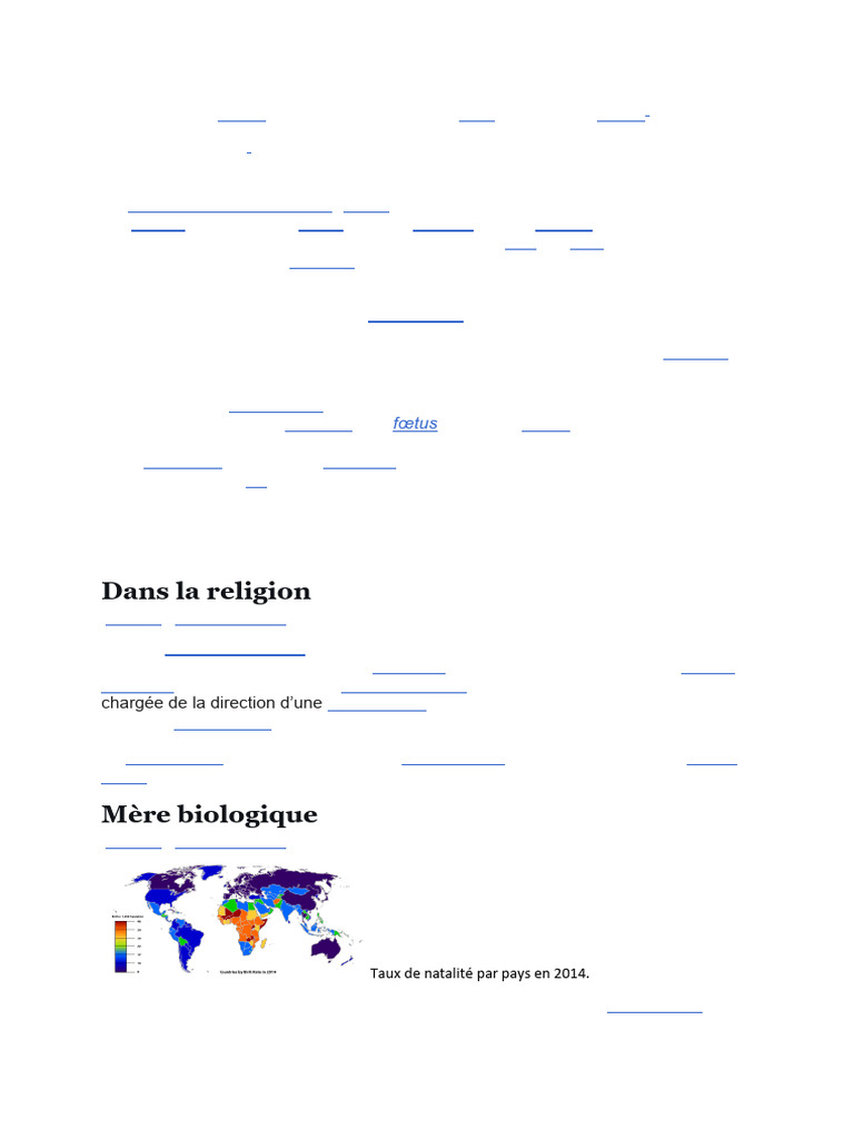 Définition et rôle de la mère | PDF | Mère | la reproduction