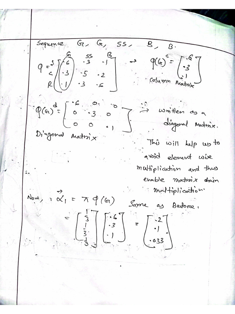 Forward Algorithm Further Simplified With Diagonal Matrix Chain ...