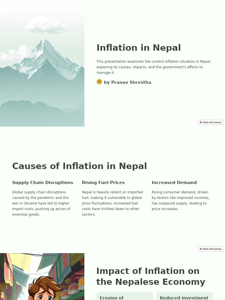 Inflation in Nepal | PDF | Inflation | Fiscal Policy
