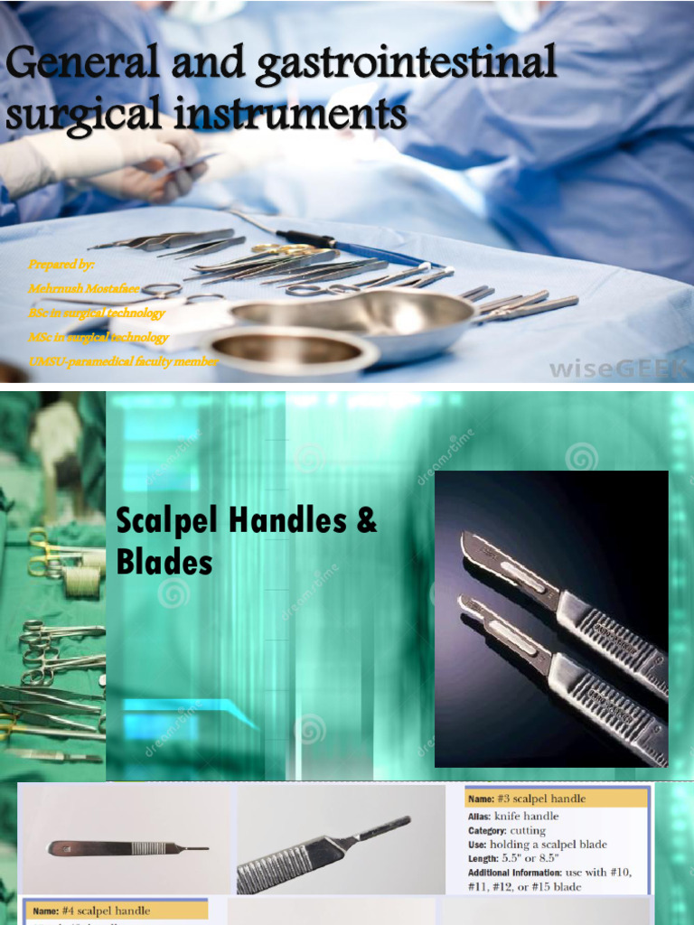 Surgical Instruments Overview | PDF
