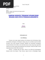 Download Dampak Korupsi Terhadap Kehancuran Negara Dan Upaya Penaggulangannya by haruzbisa SN85939717 doc pdf
