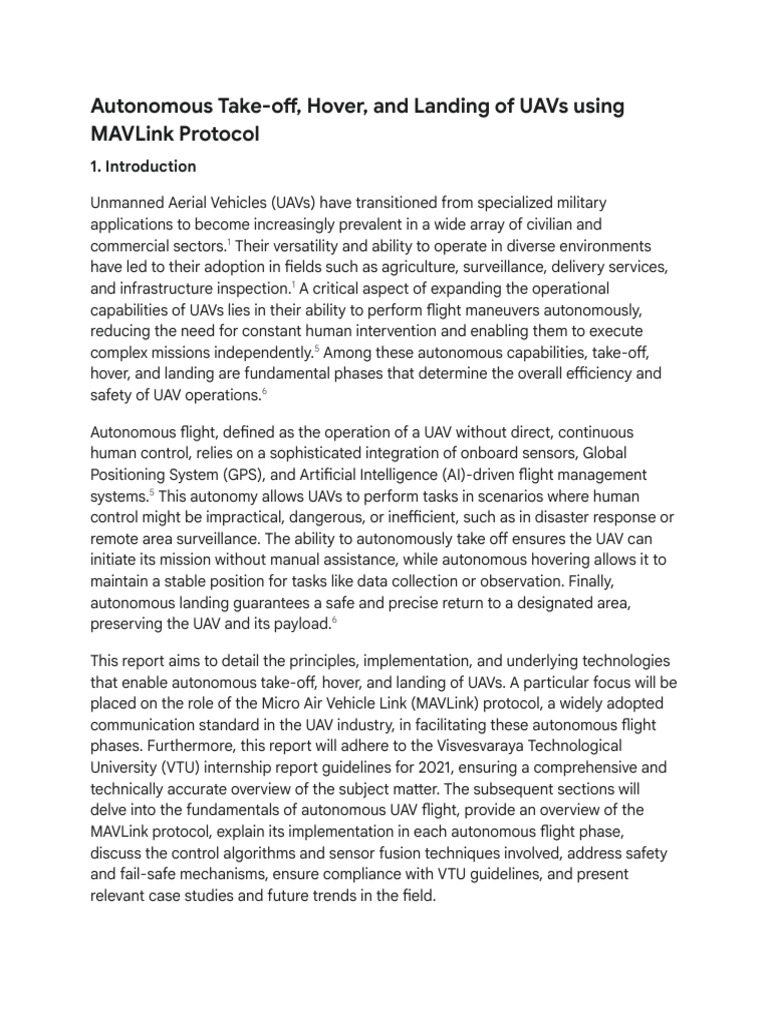 UAV Autonomous Flight with MAVLink | PDF | Unmanned Aerial Vehicle | Lidar