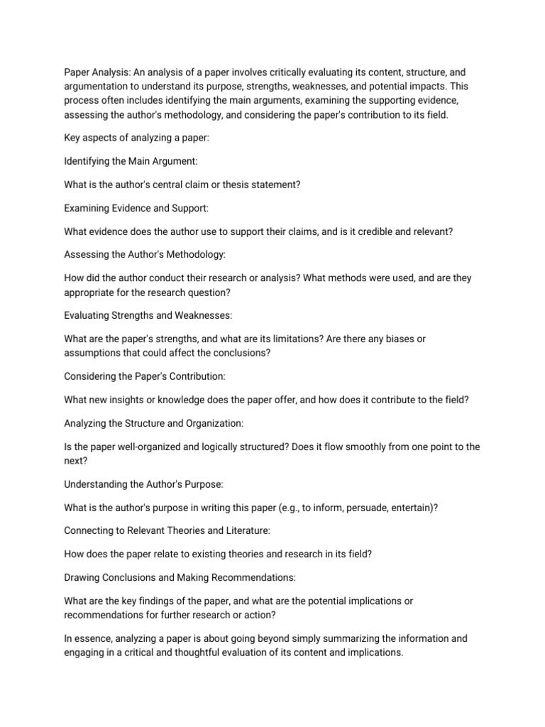 Paper Analysis3 | PDF