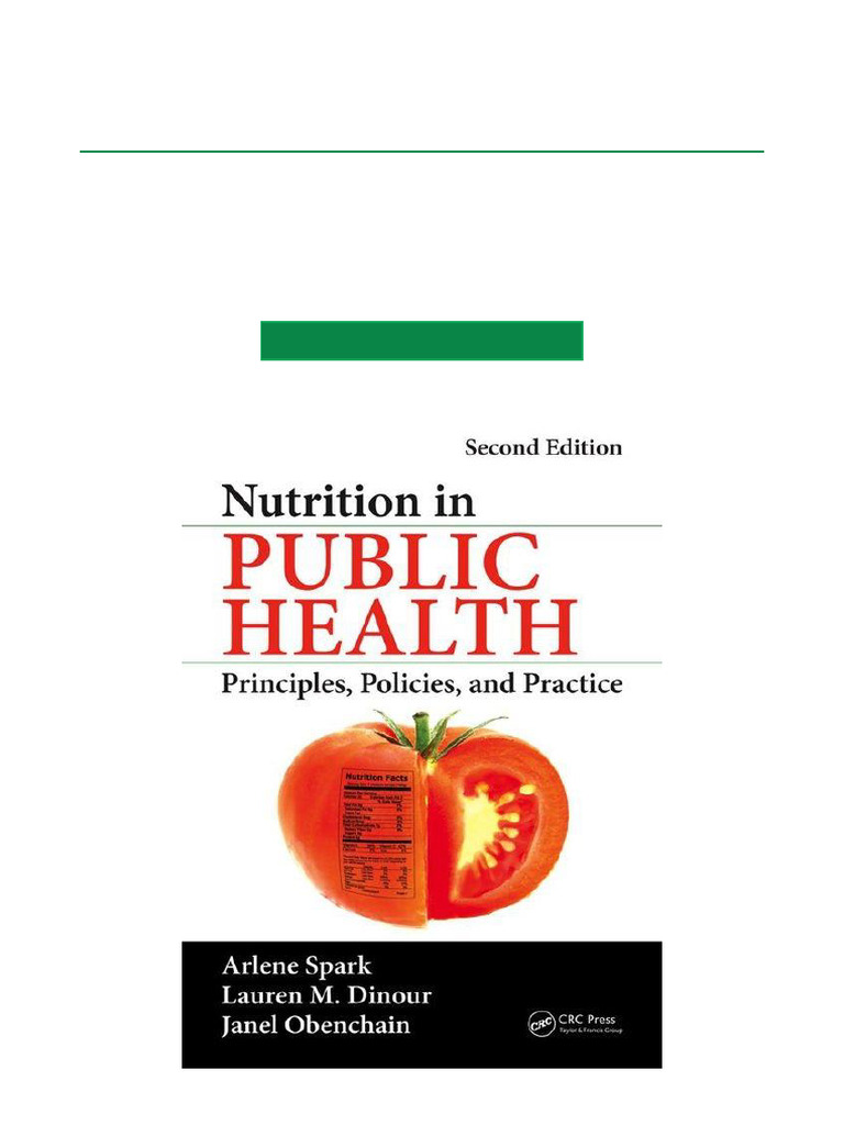 Nutrition in Public Health: 2nd Edition | PDF | Public Health ...