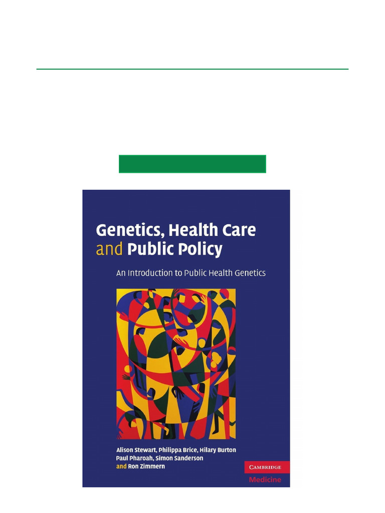 Public Health Genetics Overview | PDF | Genetics | Gene