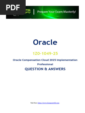 Updated 1Z0-1049-25 Dumps - Clear Exam On First Try | PDF