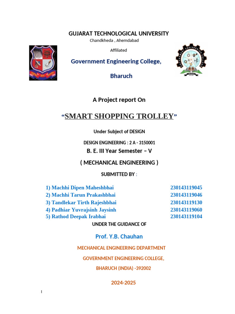 Smart Shopping Trolley Project Report | PDF | Point Of Sale | Embedded ...