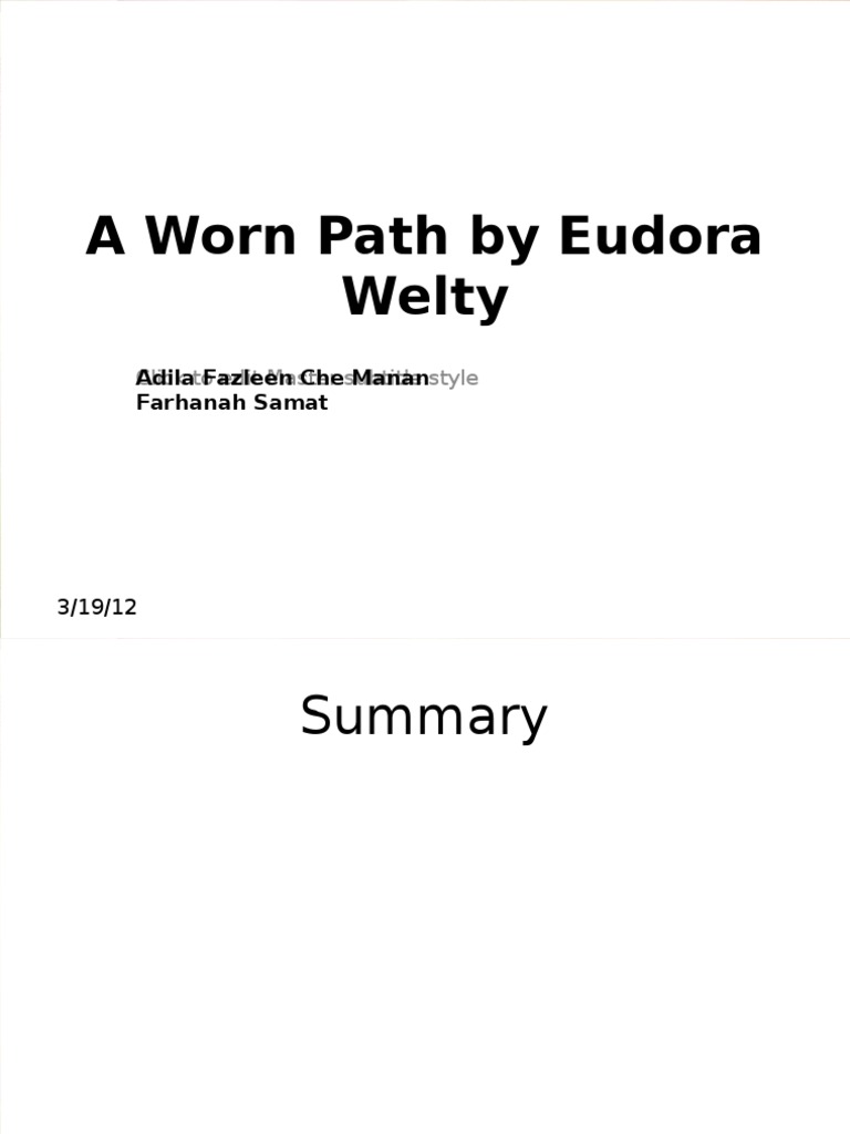 a worn path pdf download