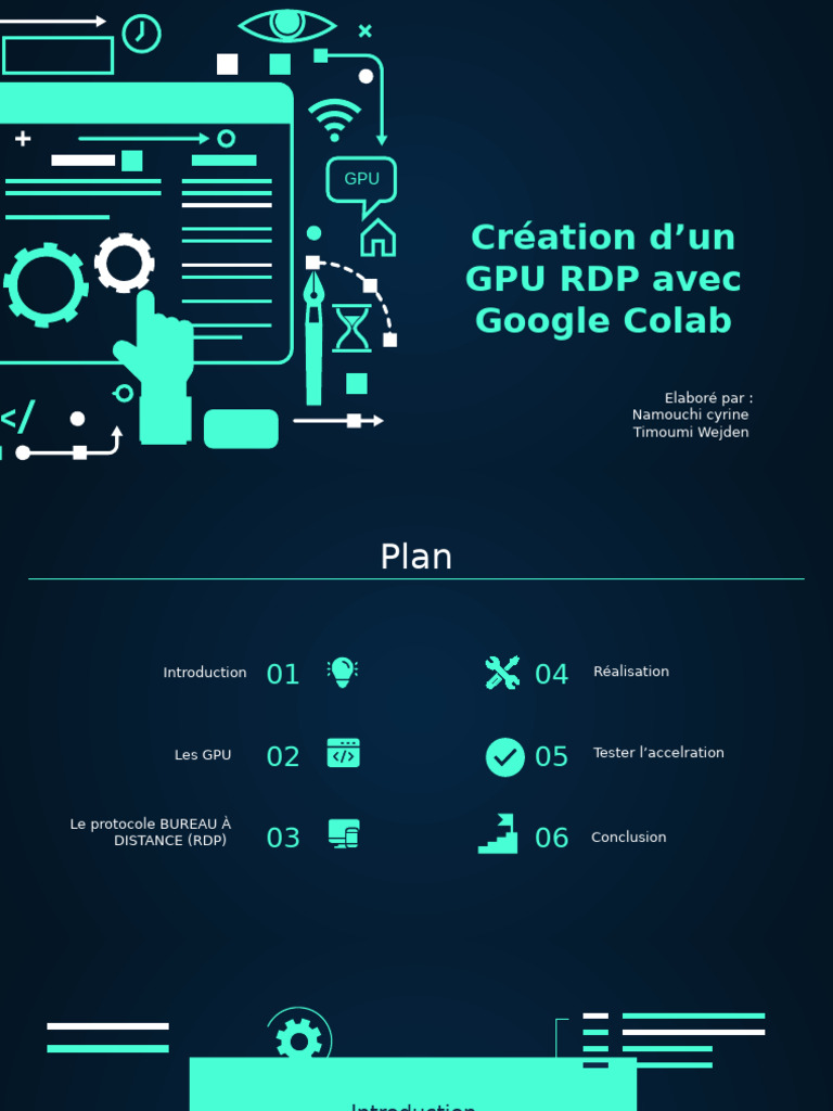 Création d'un GPU RDP sur Google Colab | PDF