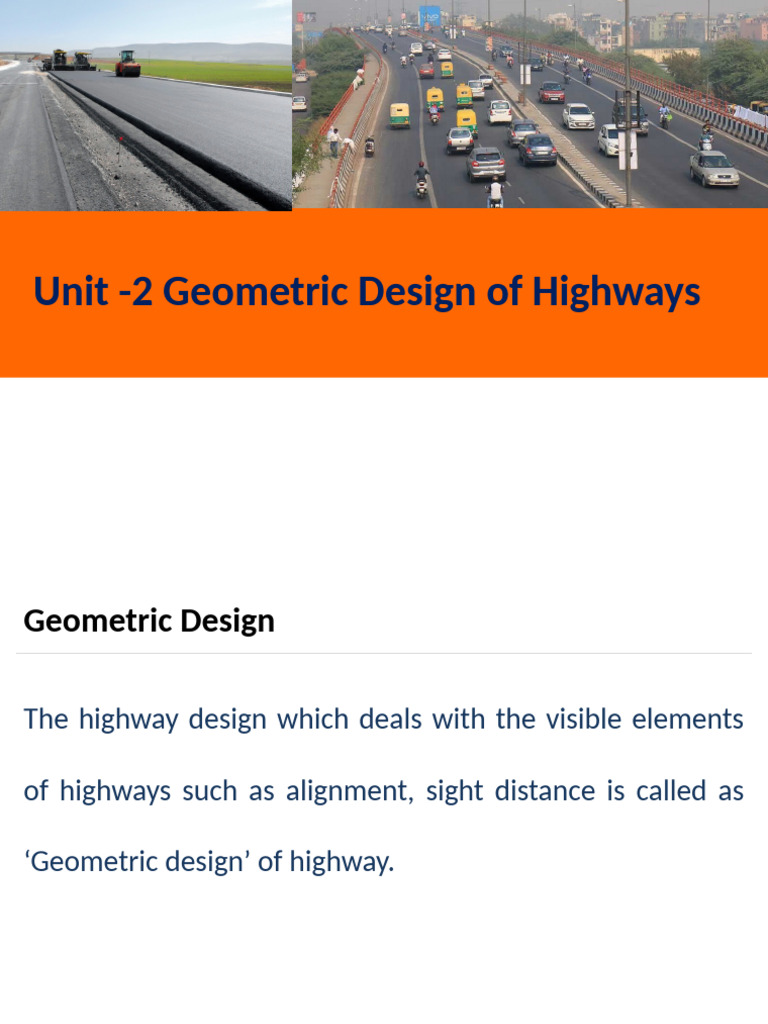 Geometric Design Final | PDF | Road | Lane