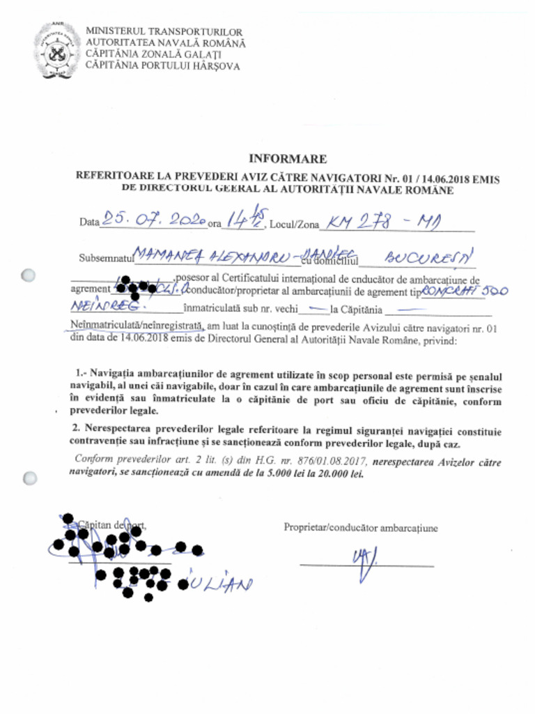 Informare ANR - 1 | PDF