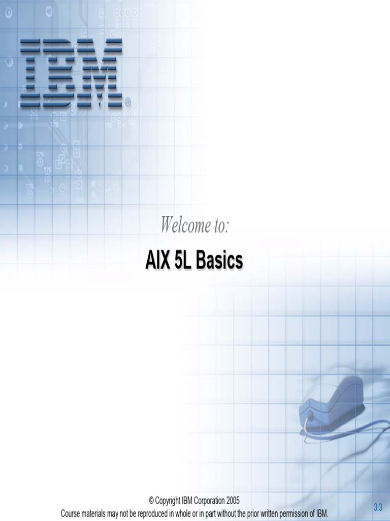 AIX 5L Basics Course Overview | PDF | System Software | Computer Science