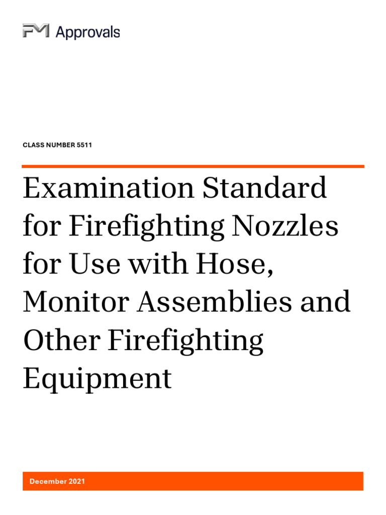 Firefighting Nozzles Examination Standard | PDF | Calibration ...