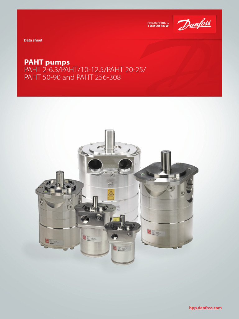 Danfoss PAHT High-Pressure Pumps Data Sheet | PDF | Pump | Rotating ...