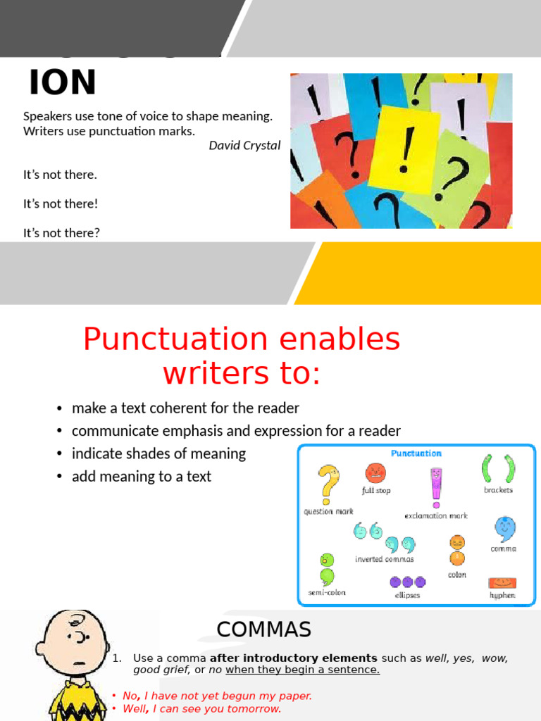 Purpose of punctuations | PDF | Comma | Ellipsis