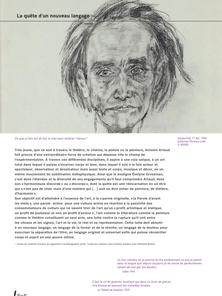 Artaud | PDF | Poésie | Dessin