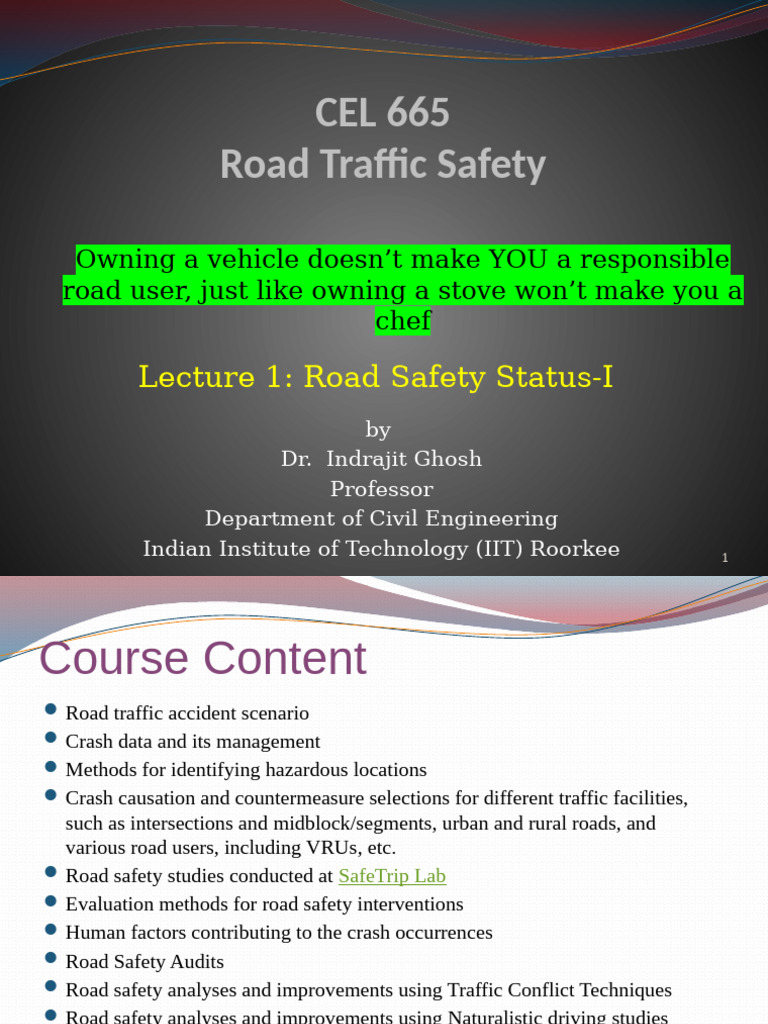 Road Traffic Safety Insights and Data | PDF | Road Traffic Safety | Road